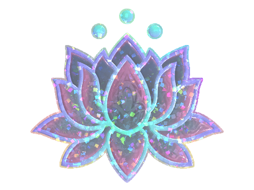 Sticker | Lotus (Glitter)