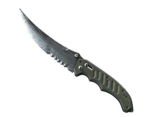 Flip Knife | Damascus Steel